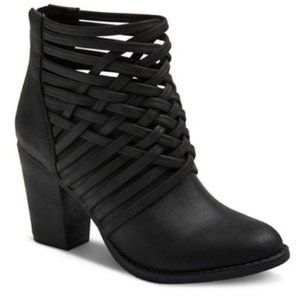 Women's Shiann Basket Weave Booties - Black